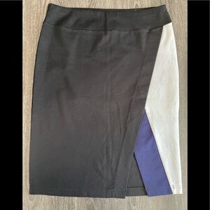 14th & Union Black skirt SZ Large, Stretch Skirt, elastic waist, pencil skirt